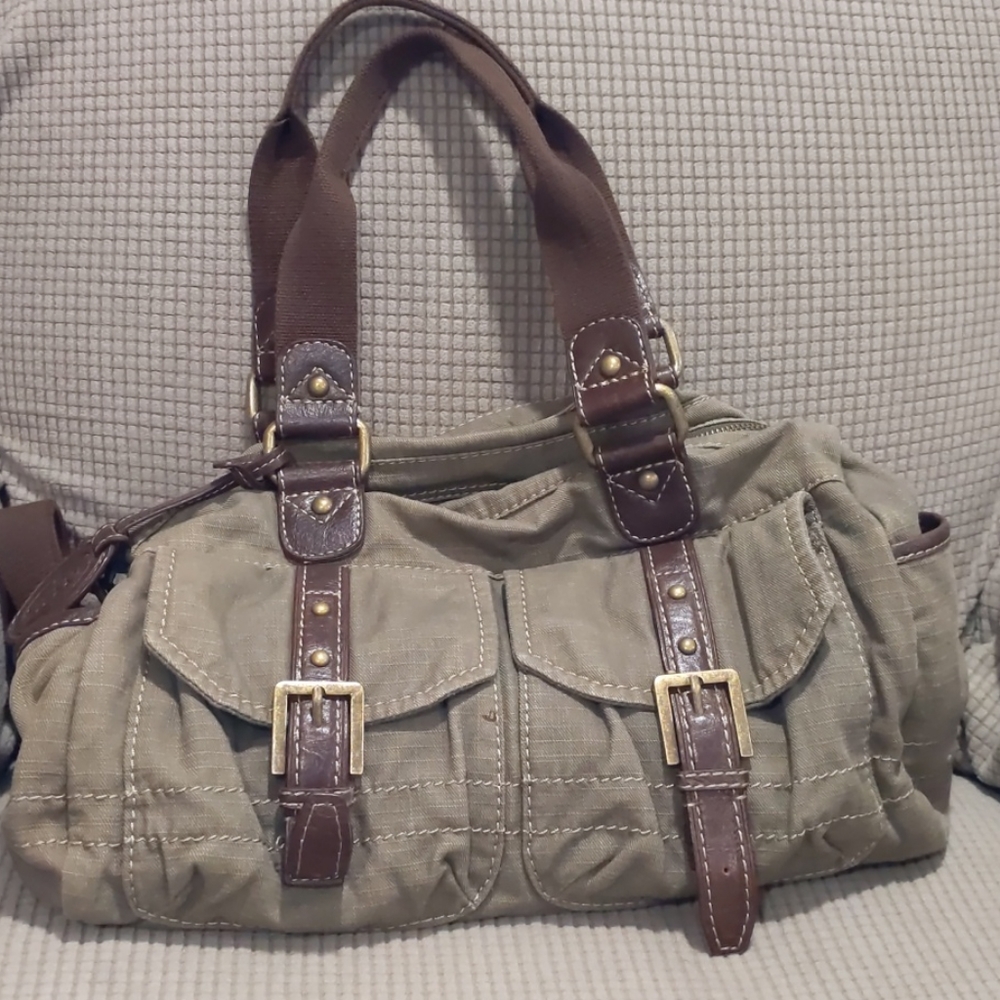 Fossil cloth purse